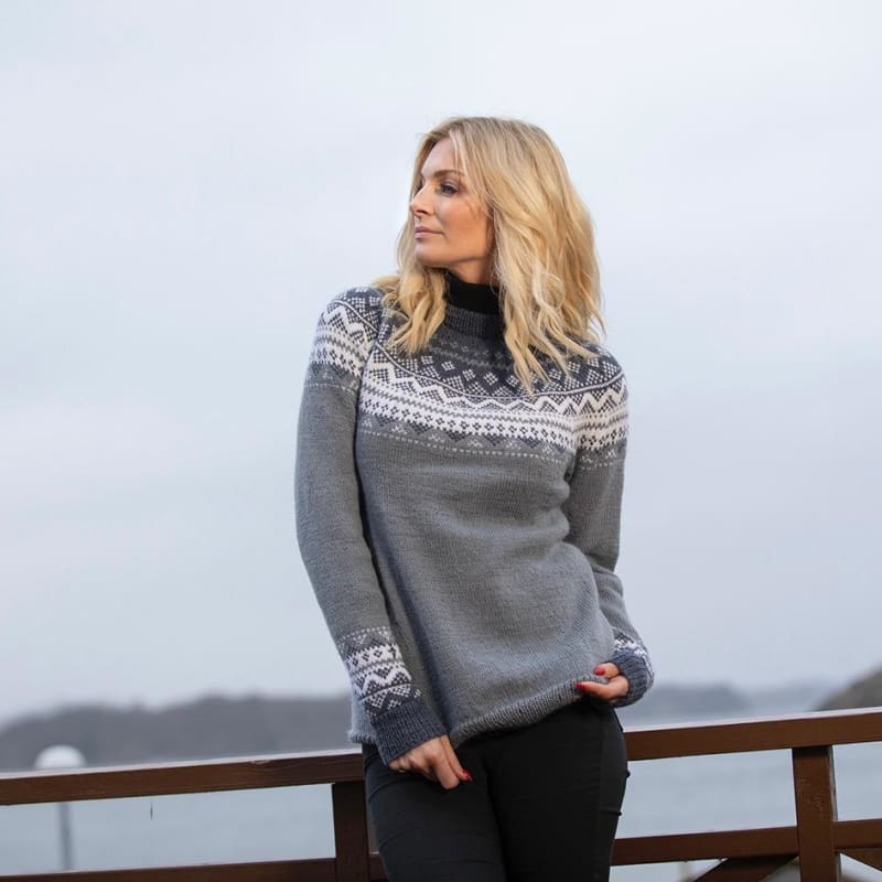 Strikk The Look: Diis gråblå