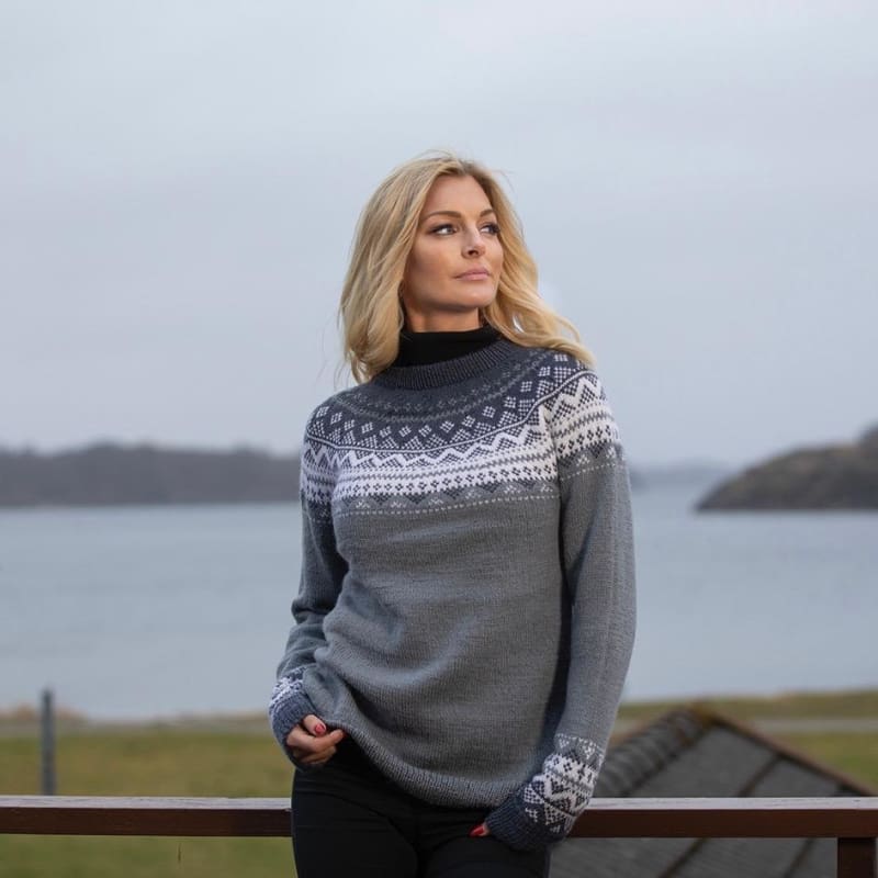 Strikk The Look: Diis gråblå