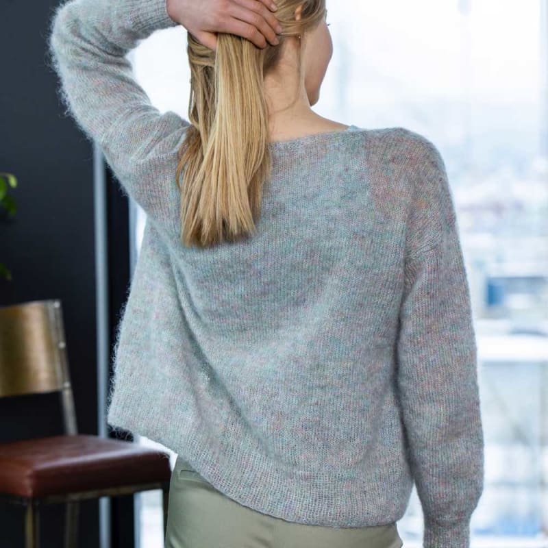 Strikk The Look: Dogg-jakke grønn rose