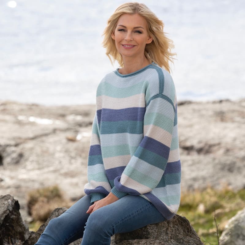 Strikk The Look: Dory-genser blå