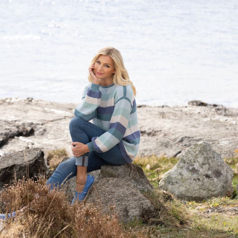 Strikk The Look: Dory-genser blå