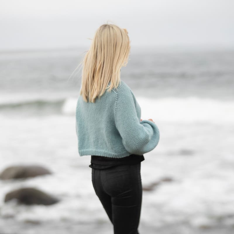 Strikk The Look: Drømmegenser lys petrol