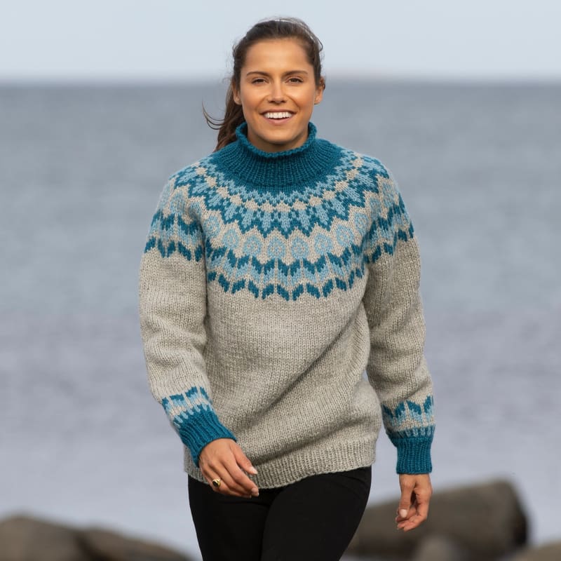Strikk The Look: Elara-genser grå