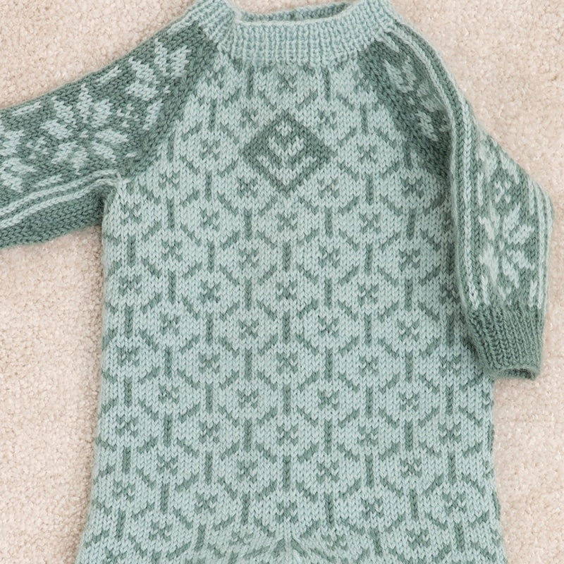 Strikk The Look: Ellinor- dress mintgrønn