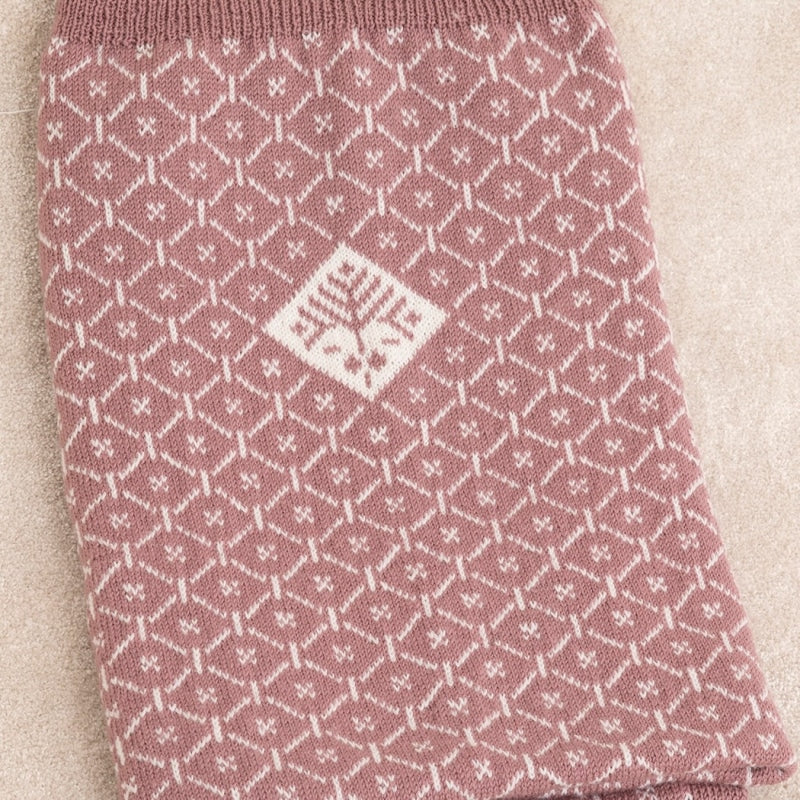 Strikk The Look: Ellinor teppe rosa/gammelrosa