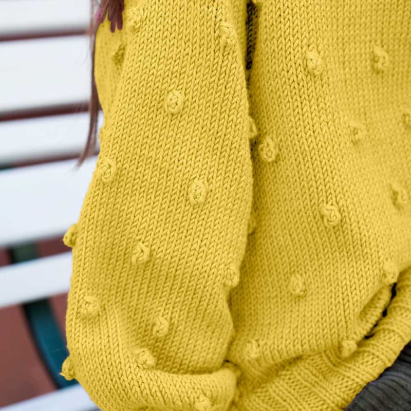 Strikk The Look: Emma-genser gul