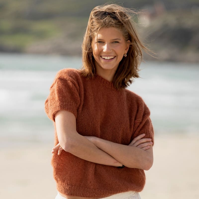 Strikk The Look: Fasan-genser rust