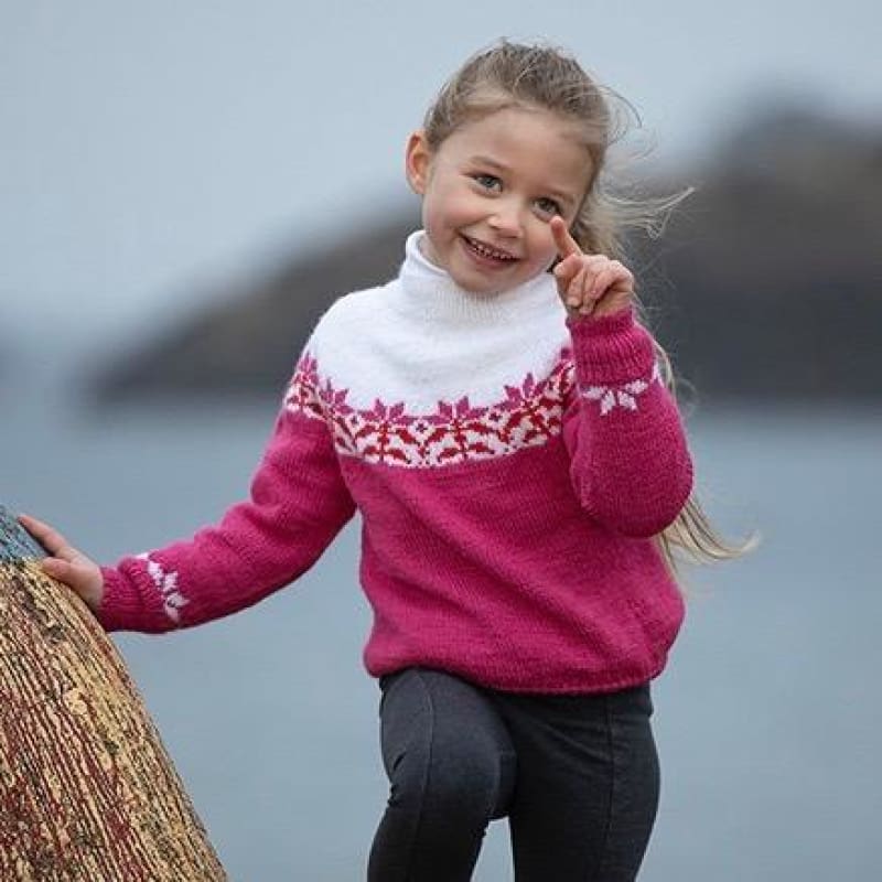 Strikk The Look: Fleur-genser barn
