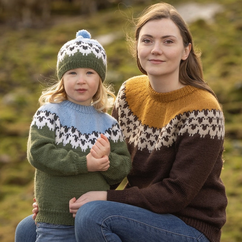Strikk The Look: Flokken-genser brun
