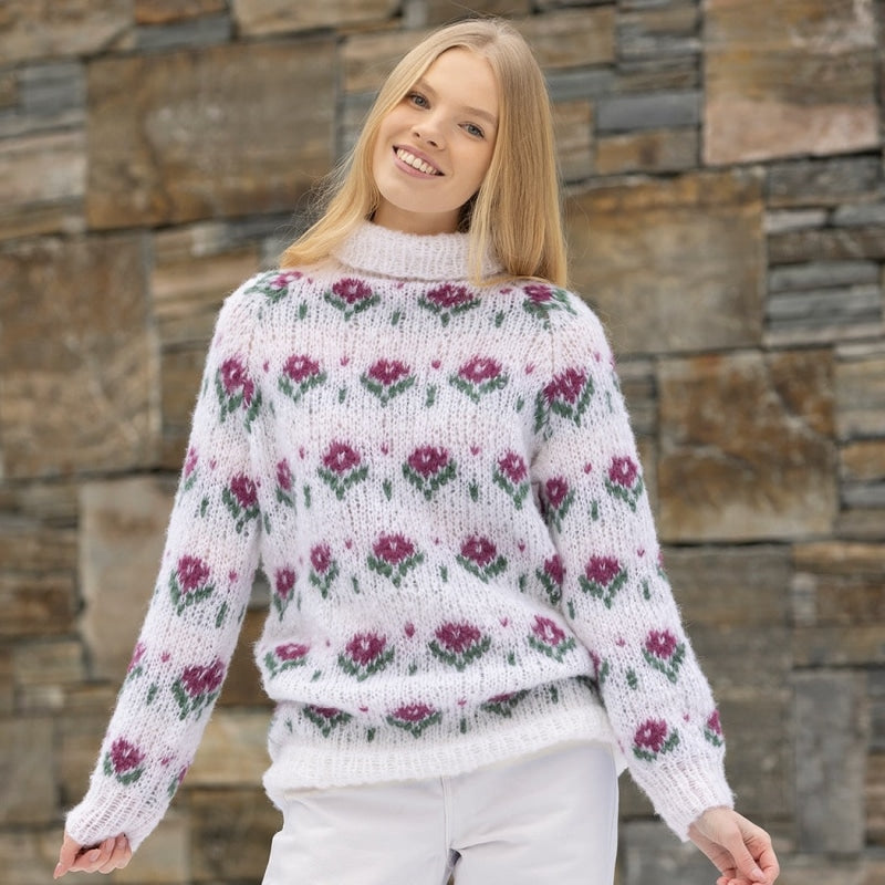 Strikk The Look: Florali-genser