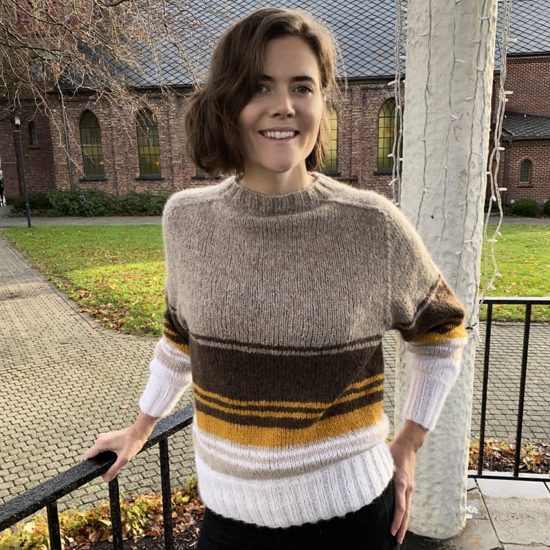 Strikk The Look: Frutti-genser brun