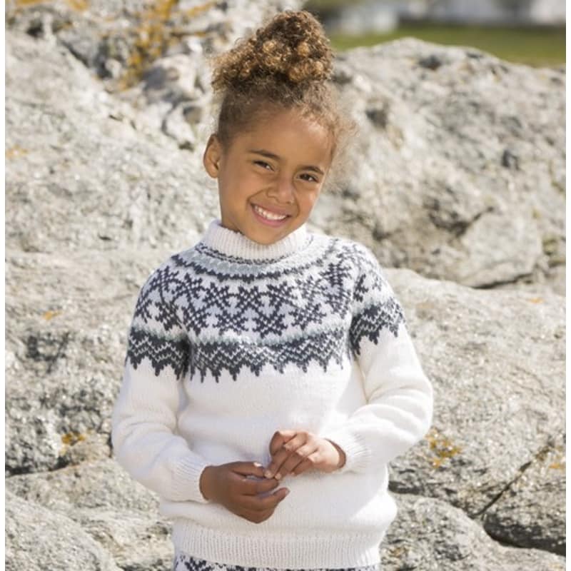 Strikk The Look: Fryd-genser barn