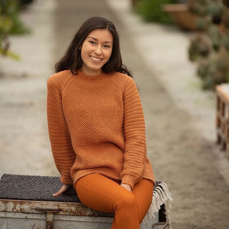 Strikk The Look: Fuksia-genser