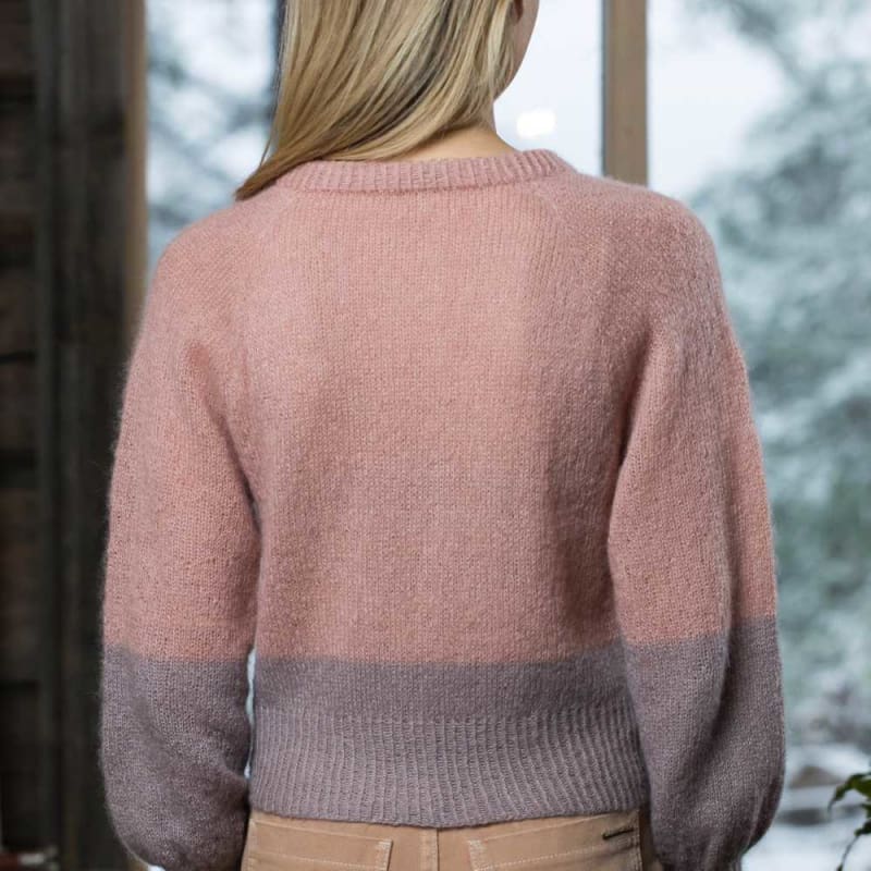 Strikk The Look: Gabbro cardigan beige/rose