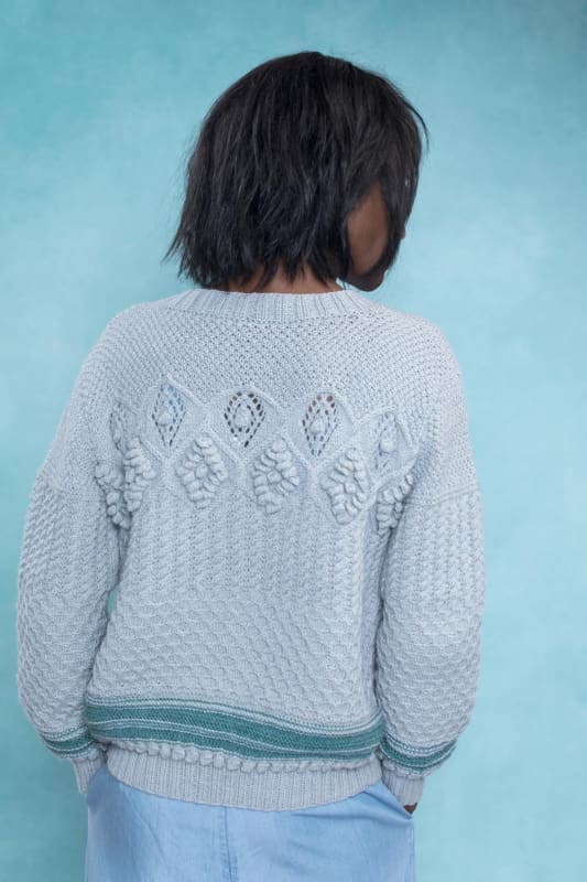 Strikk The Look: Gerda-jakke lys blå