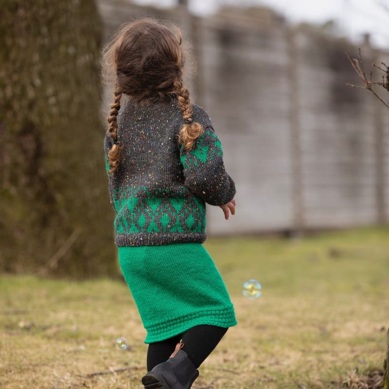 Strikk The Look:  Ginger-skjørt grønn