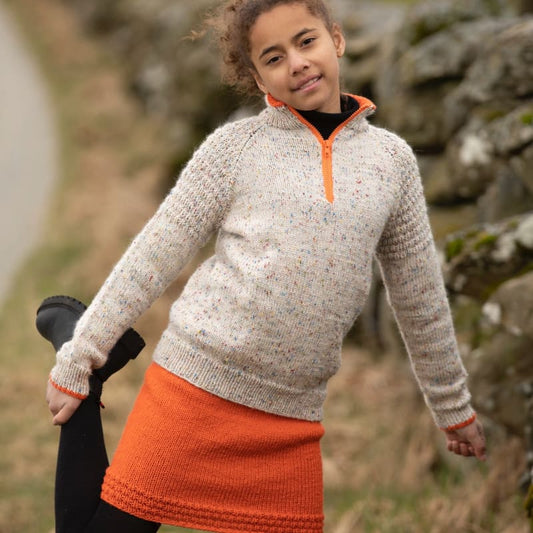 Strikk The Look:  Ginger-skjørt orange