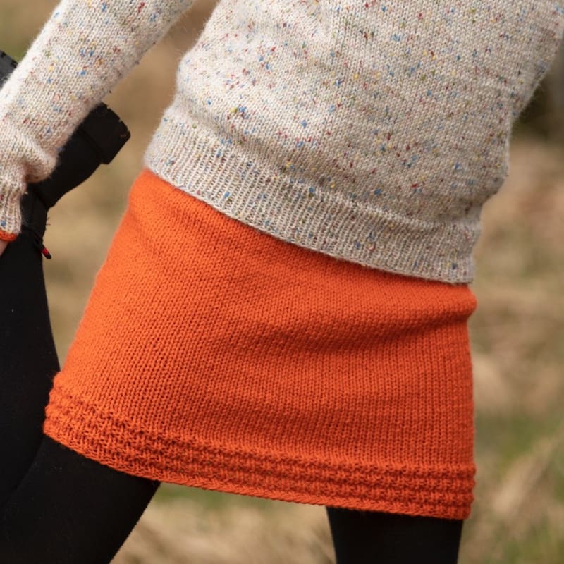 Strikk The Look:  Ginger-skjørt orange