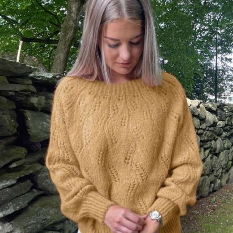 Strikk The Look: Girasol-genser gul melert