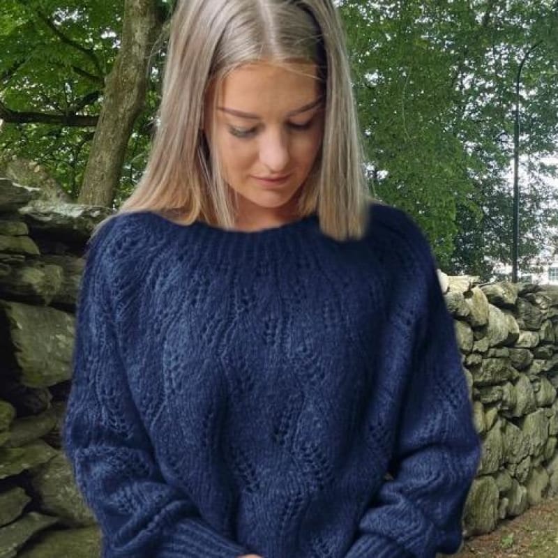 Strikk the Look: Girasol-genser marine