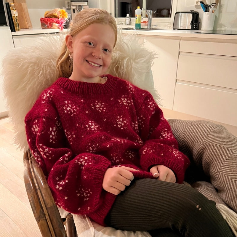 Strikk The Look: Hazel-genser rød