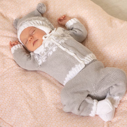 Strikk The Look: Helle-sett grått