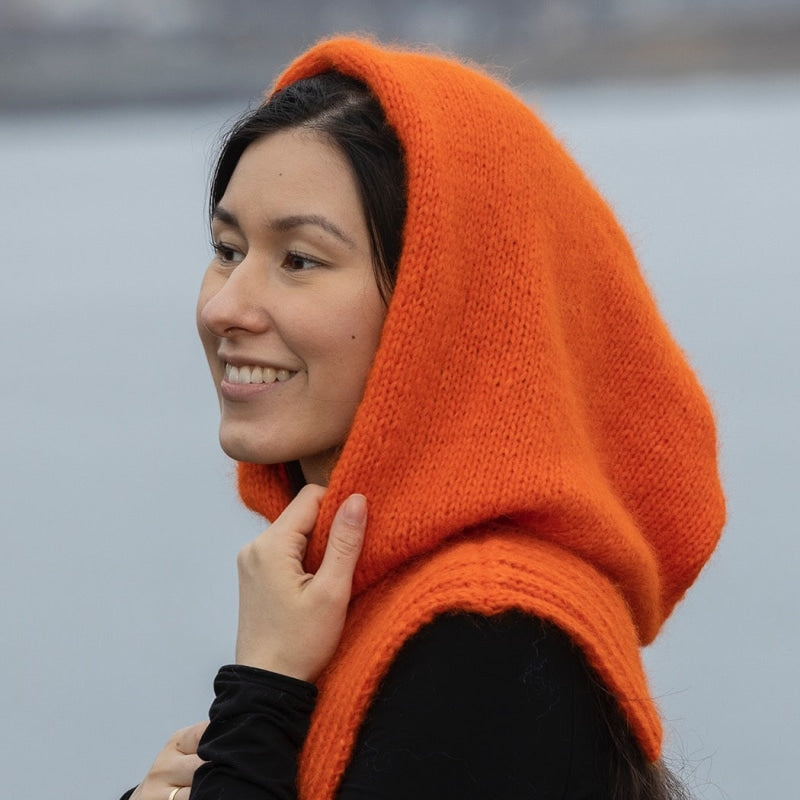 Strikk The Look: Hood-hette sterk oransje