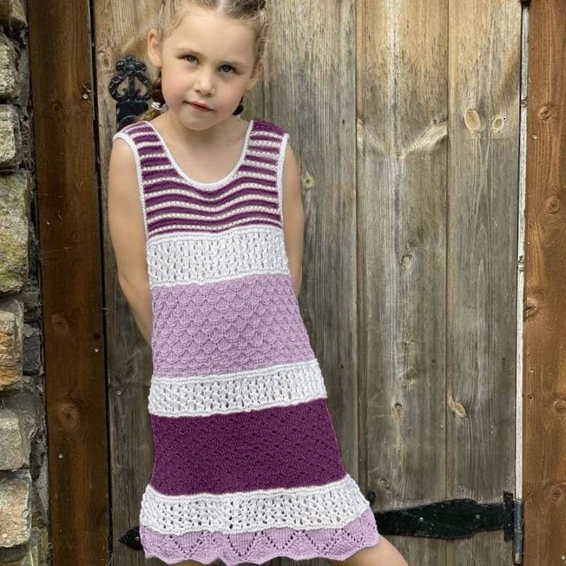 Strikk The Look: Ingrid Helene-tunika lilla