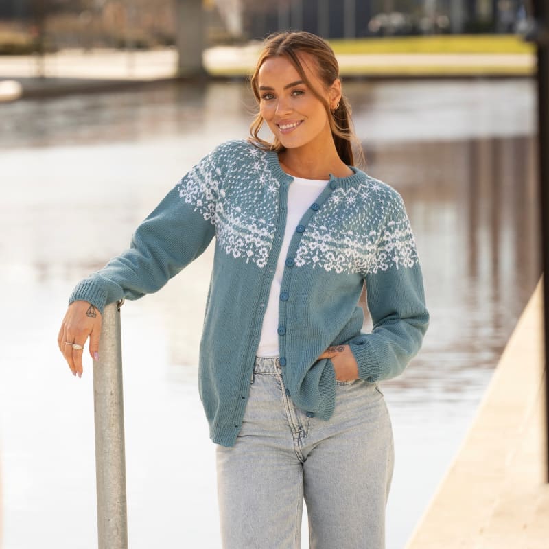 Strikk The Look: Isadora-kofte petrol