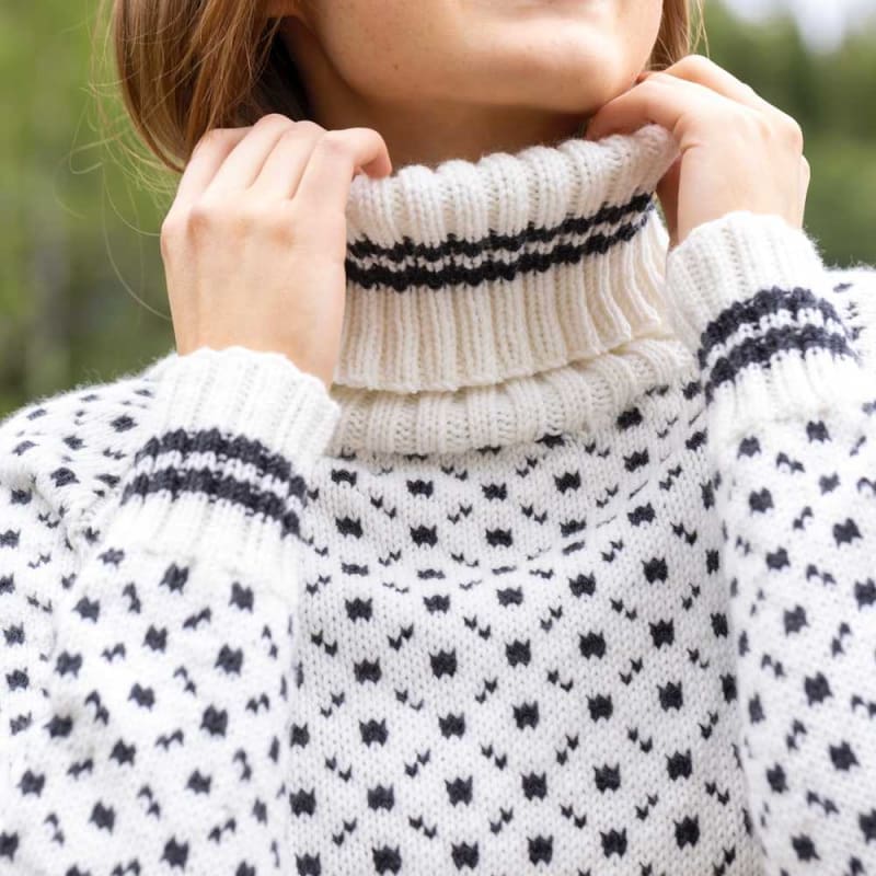 Strikk The Look: Islender hvit/koks