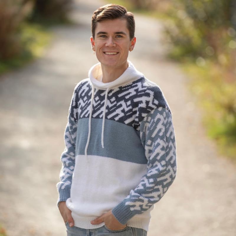 Strikk The Look: Jakob-genser blå