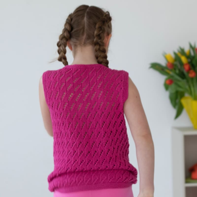 Strikk The Look: Jåt sommertopp cerise