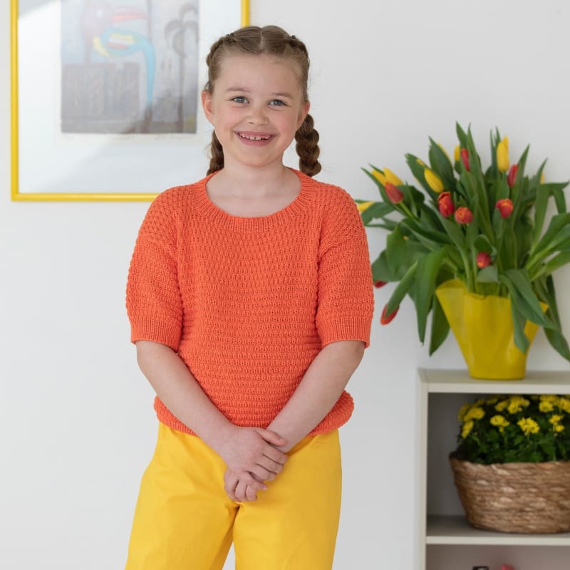 Strikk The Look: Jolle-t-skjorte oransje