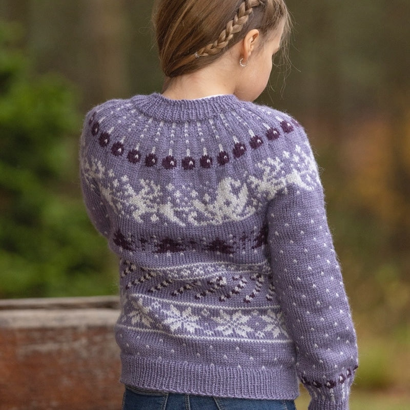 Strikk The Look: Julemysterietgenser lilla