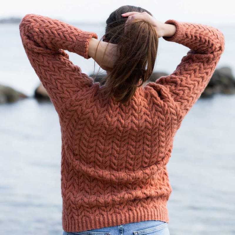 Strikk The Look: Julia-genser dus aprikos