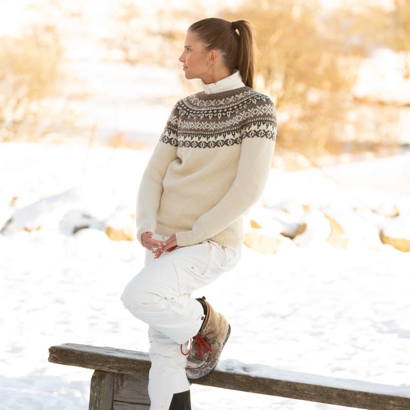 Strikk The Look: Karve-genser natur