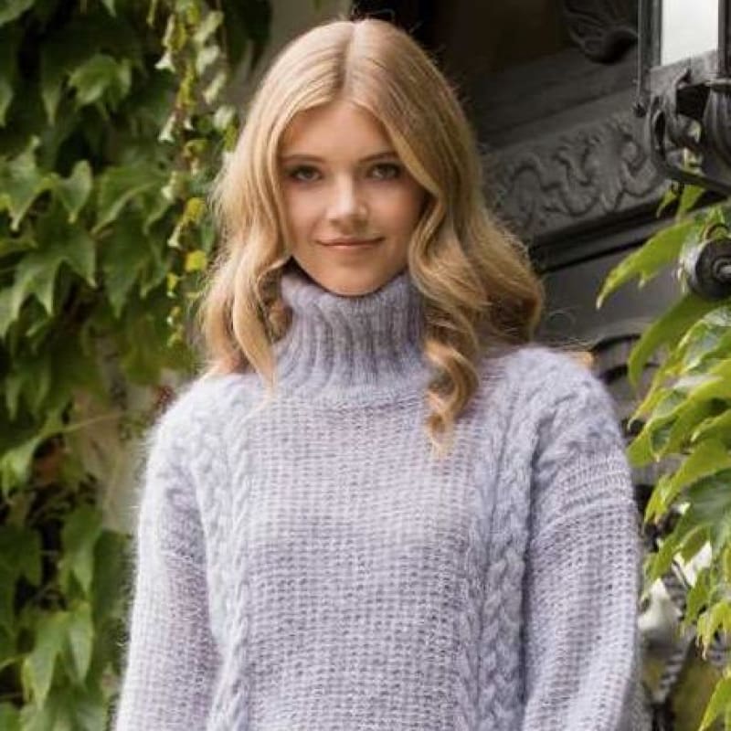 Strikk The Look: Kia-genser grå