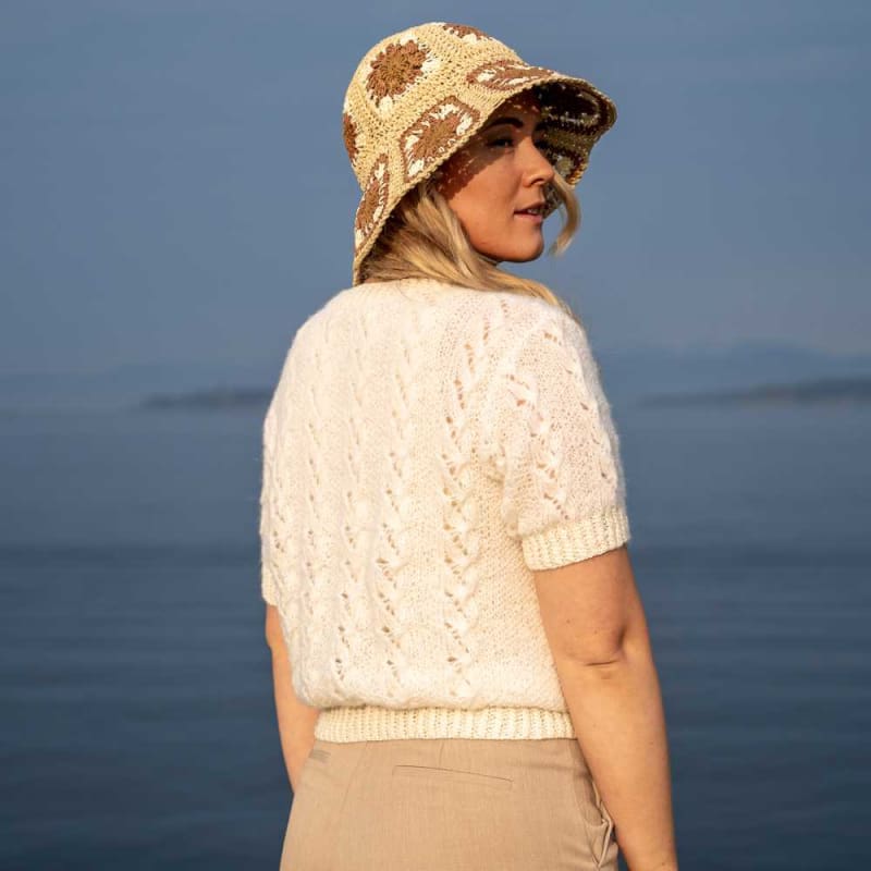 Strikk The look: Kira genser hvit Tmp