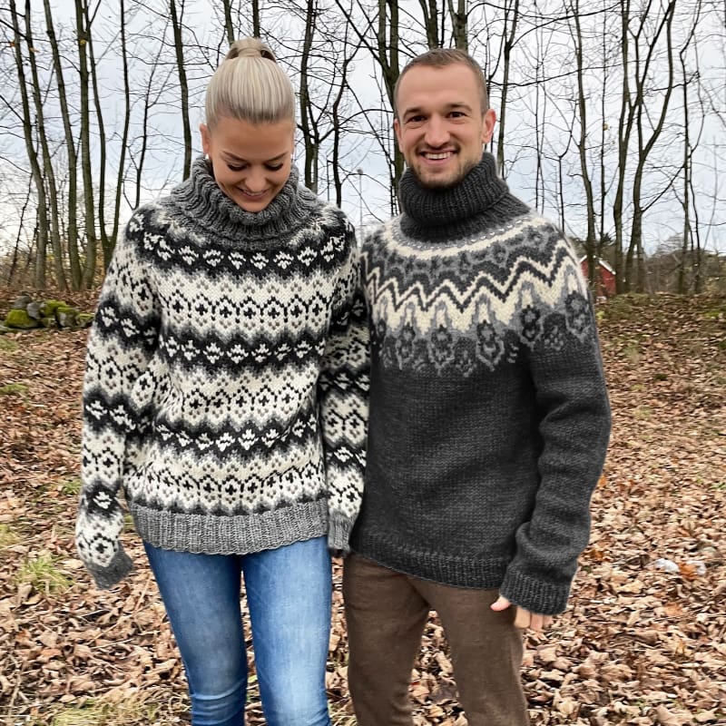 Strikk The Look: Klaki-genser koks melert