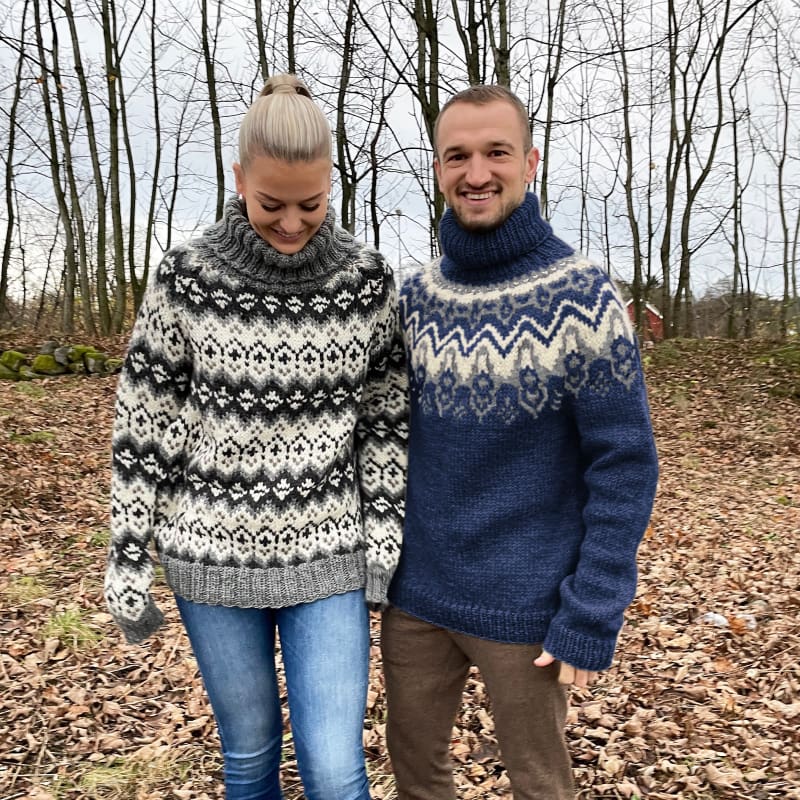 Strikk The Look: Klaki-genser marine