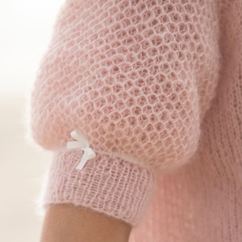 Strikk The Look: Kolibri-genser pudderrosa