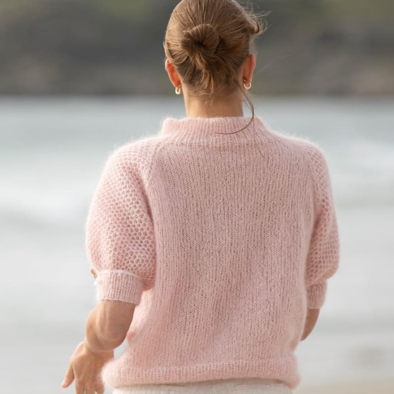 Strikk The Look: Kolibri-genser pudderrosa