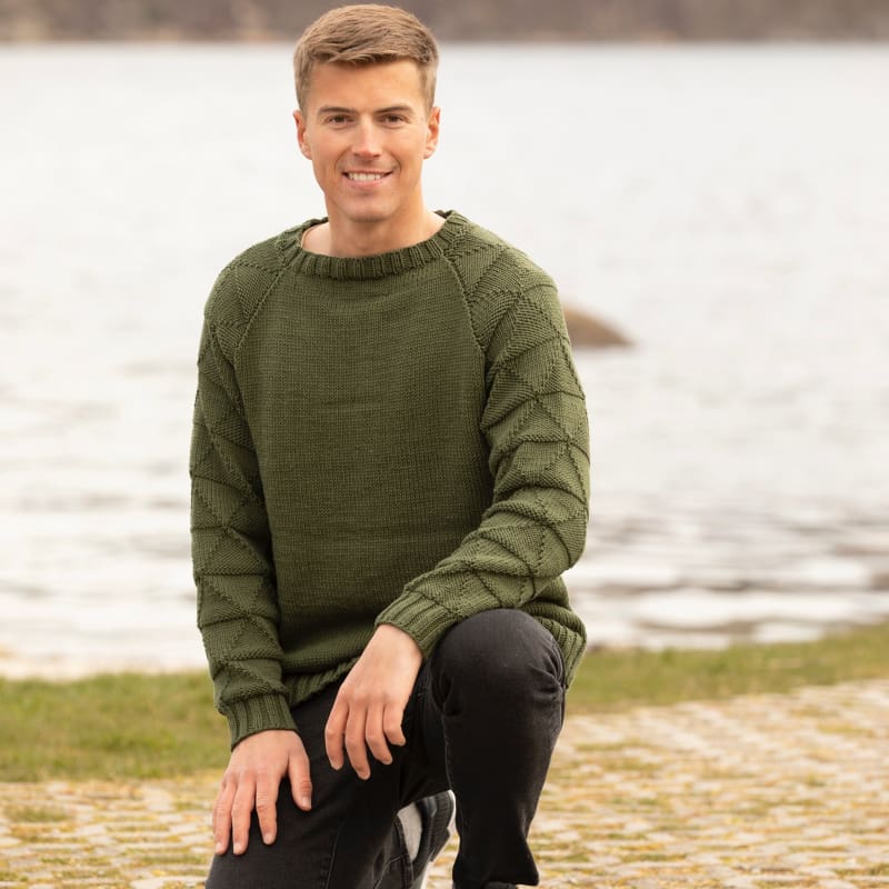 Strikk The Look: Koriander-genser grønn