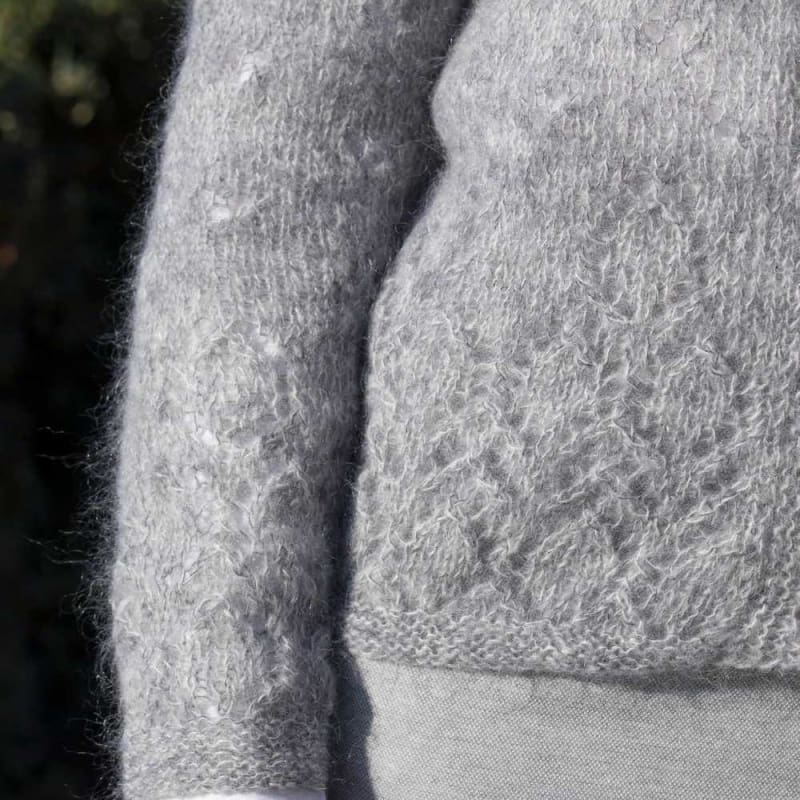 Strikk The Look: Lace-jakke Grå