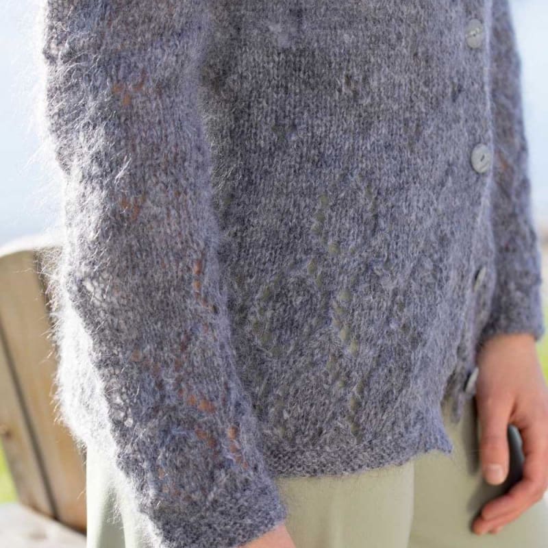 Strikk the Look: Lace-jakke Mørk grå