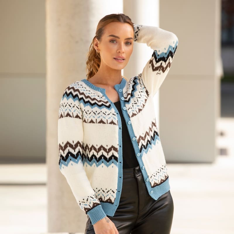 Strikk The Look: Letizia-kofte natur