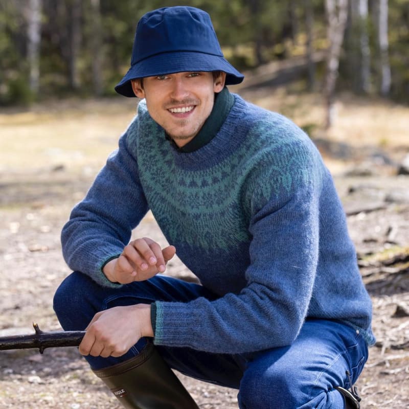 Strikk The Look: Lifjell-genser denim melert