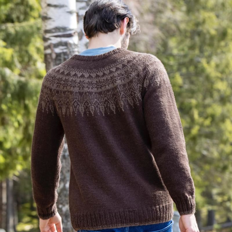 Strikk The Look: Lifjell-genser mørk brun