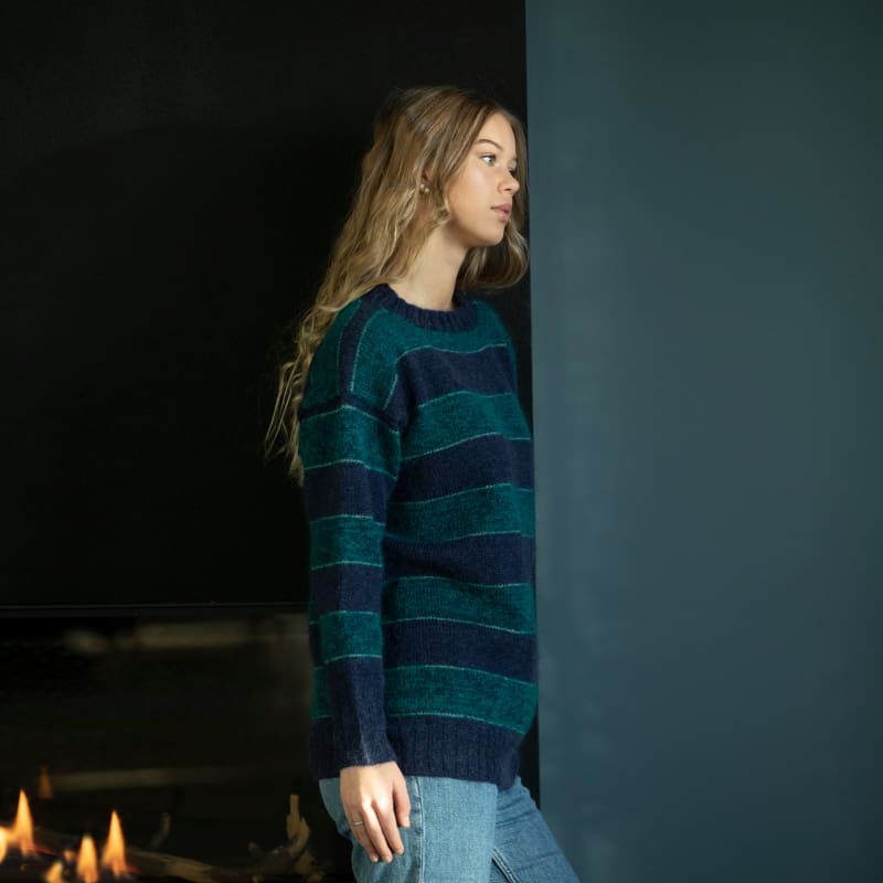 Strikk The Look: Lila-genser marine