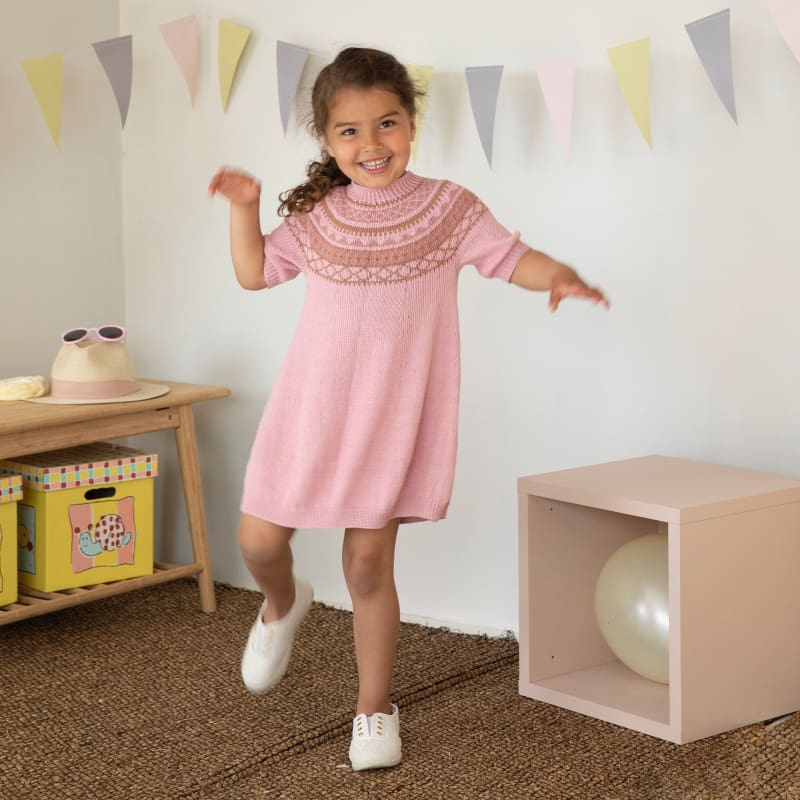 Strikk The Look: Lollipop-kjole rosa